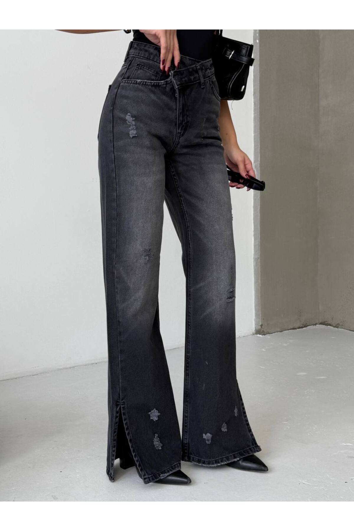 DENİKK ΜΟΝΤΕΡΝΟ ΕΙΔΙΚΟ ΣΧΕΔΙΟ ΤΖΙΝ ΠΑΝΤΕΛΟΝΙ ΜΕ ΨΗΛΗ ΜΕΣΗ, ΕΦΕΚΤΟ ΧΡΩΜΑΤΙΚΗΣ ...