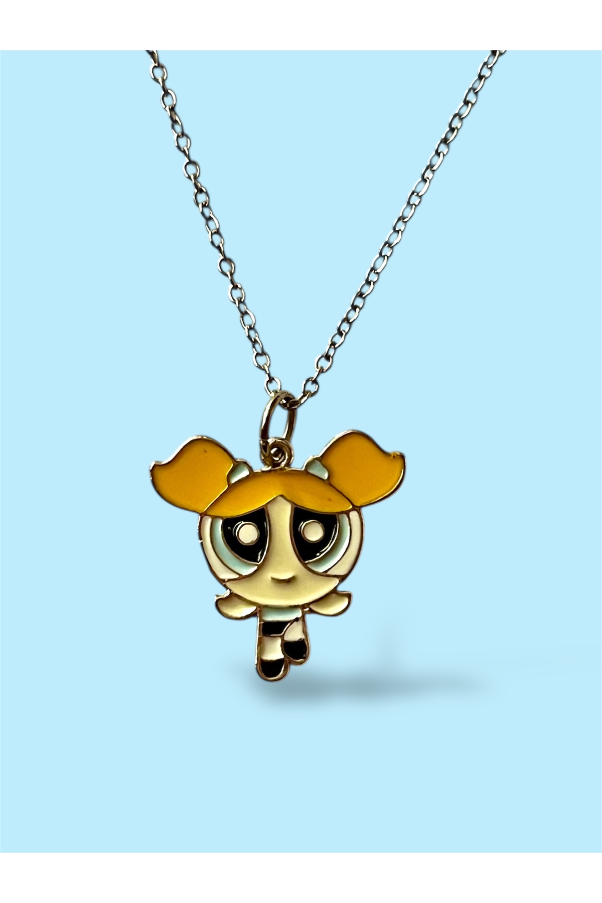 FALAVİ  Powerpuff Girls Bubbles Çelik Kolye