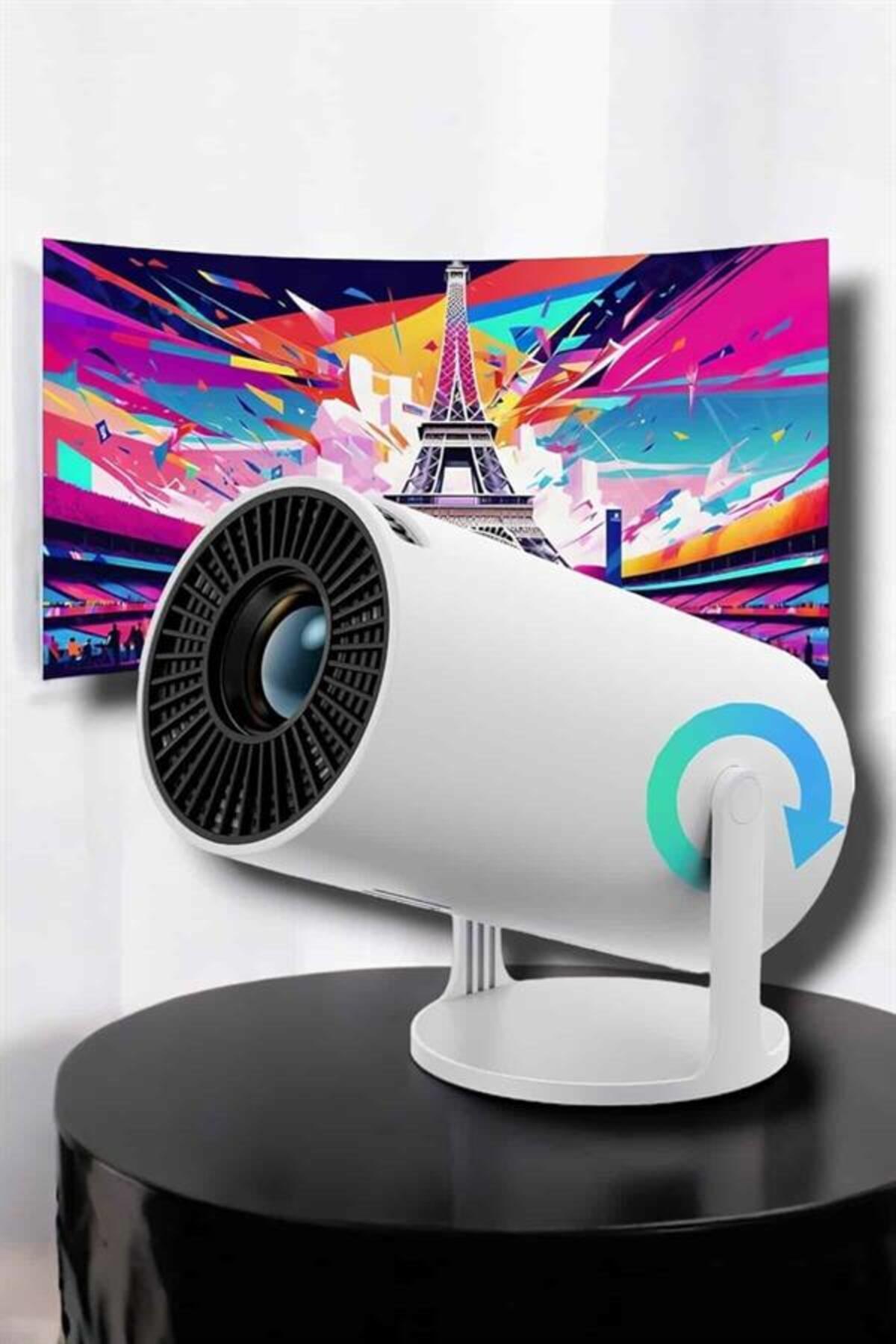 UCUZTEKNO USB ve Kablosuz Bağlantı Özellikli 5000 Saat Ampul Ömürlü Projeksiyon