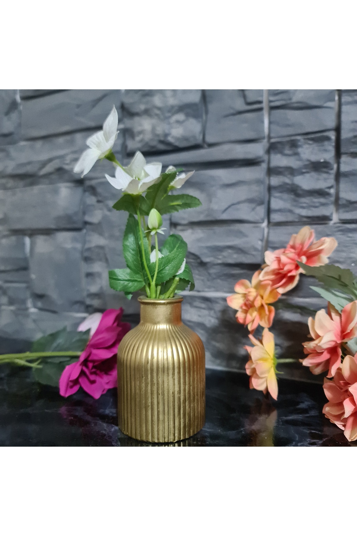 Bohemian Style GOLD SCANDINAVIAN SMALL Size Vase Gift Pinterest Pampas Decorative