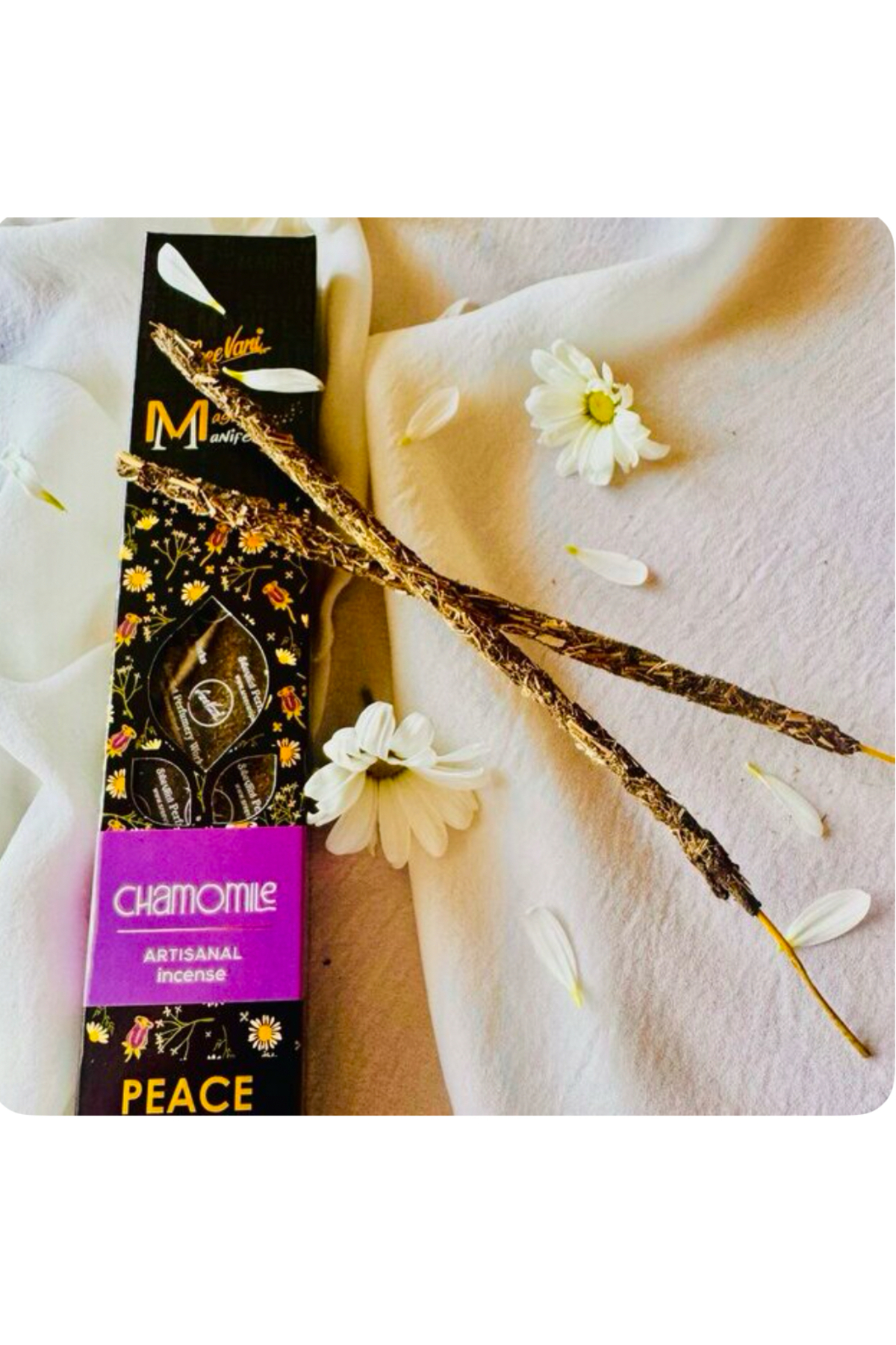 Sree Vani Manifest Herbal Incense Chamomile for calming and peace/ Meditation