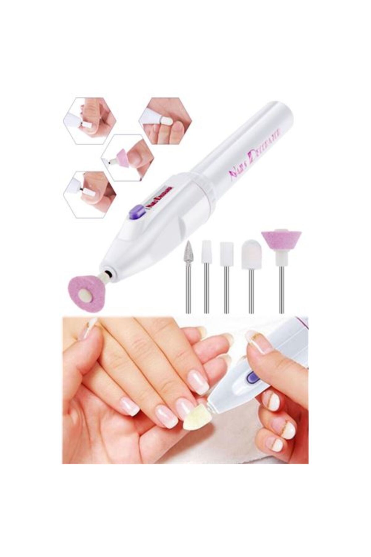 Skygo Manikür Pedikür Tırnak Törpü Seti Pilli