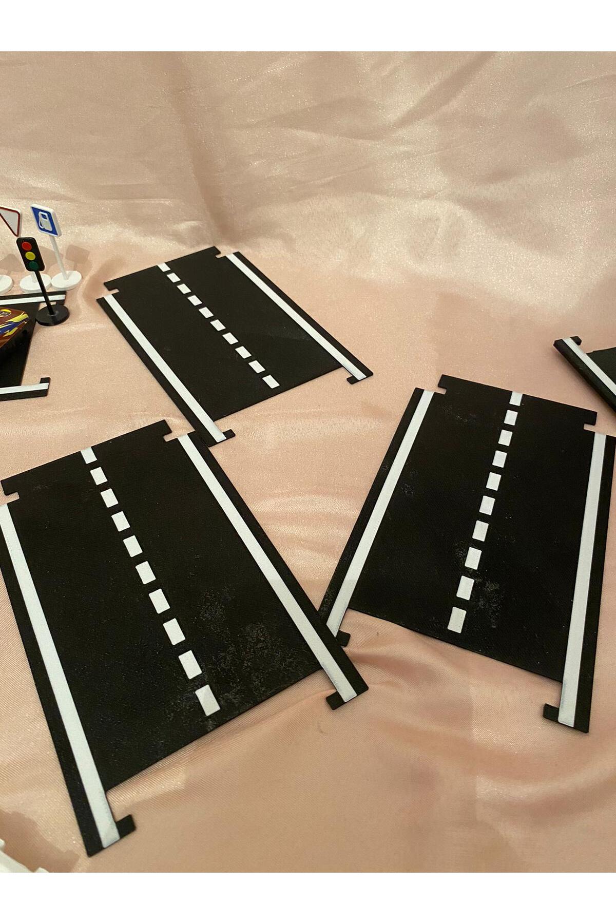 مینی اسباب‌بازی آسفالت – مجموعه ترافیک، ماژول جاده یدکی – قطعه جاده مستقیم (۱ عدد) ۱۷ سانتی‌متر