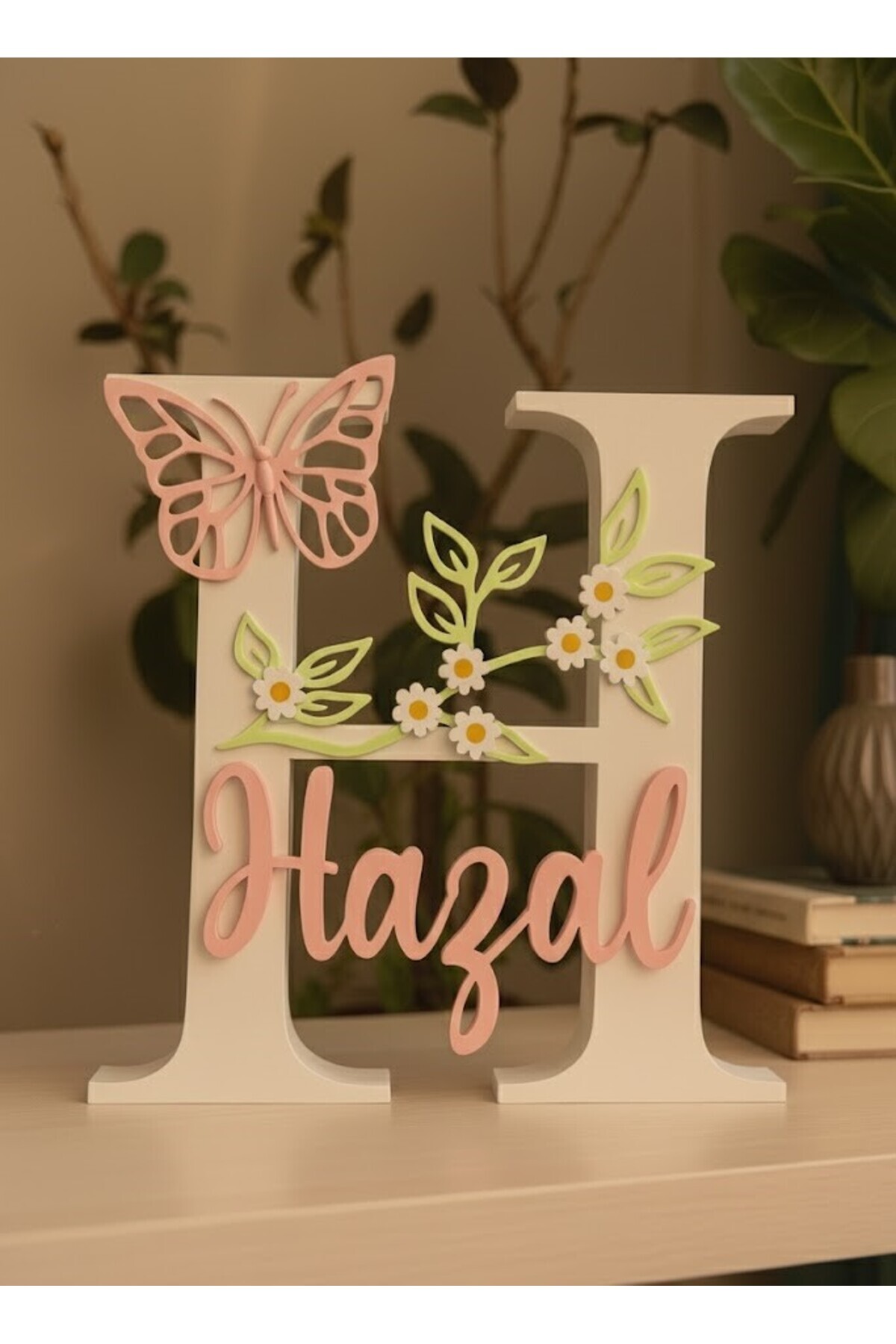 Butik Kişiye Özel Dekoratif Duvar & Masa Süsü | Bebek/Çocuk Odası Kapı/Oda İsimliği | Doğum Günü Hediyelik