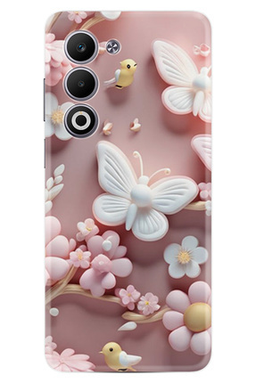 Kılıfland Oppo A5 Kılıf Boutique Baskılı Resimli Pembe Kelebekler Pcode -088