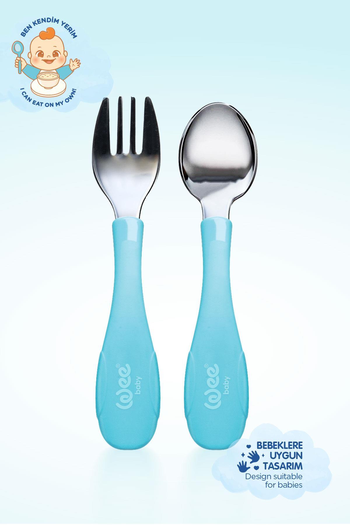 Wee Baby Süper Vakumlu Tabak ve Çelik Kaşık Çatal Seti Erkek fotoğrafı 4 (önizleme)