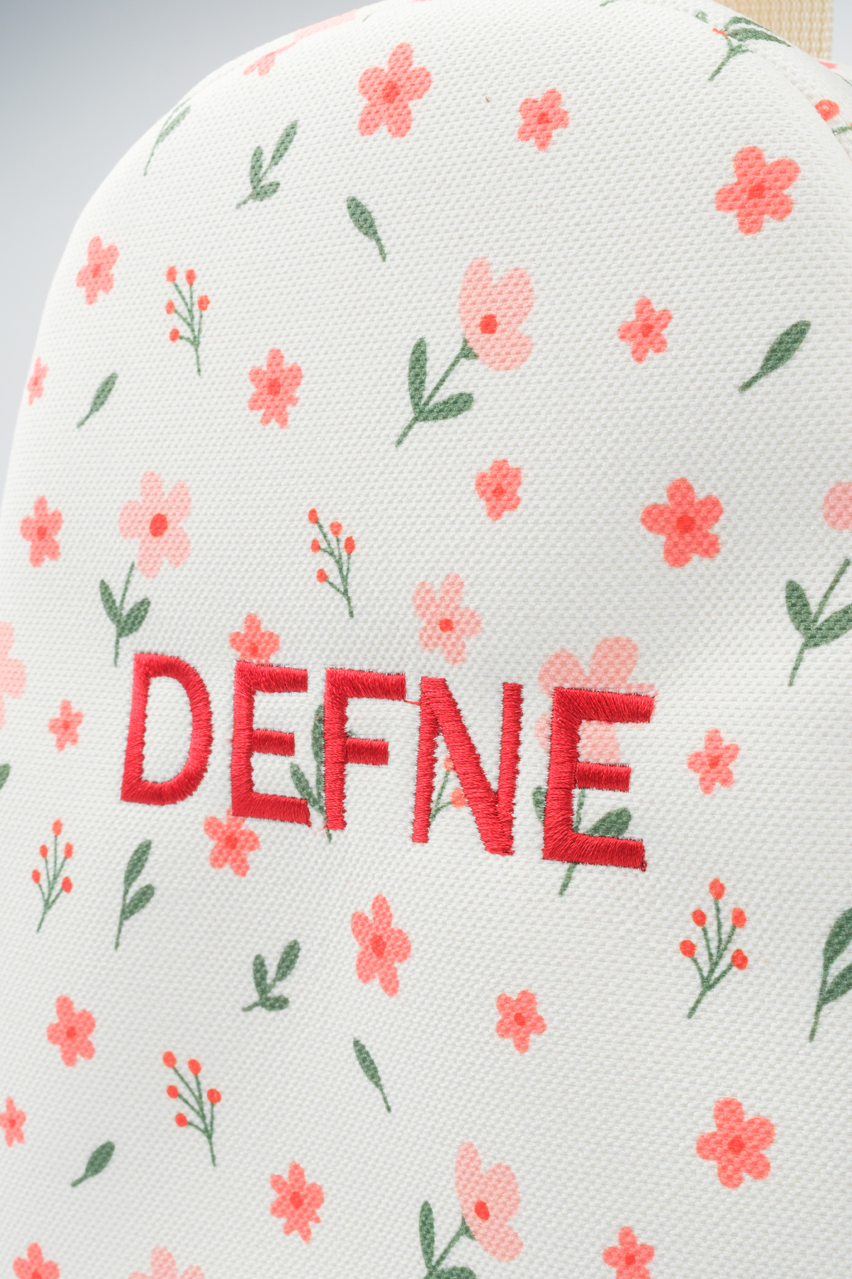 Minilee  Minik Çiçekler – Çiçek Desenli Anaokulu Kreş Çocuk Çantası Kişiye Özel Nakışlı - Görsel 8