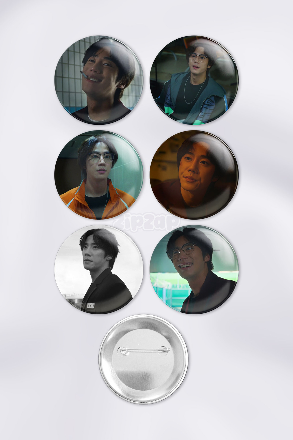 Weak hero class Geum Seong-je (Lee Jun-young) Bag Ornament Pin Button Badge Set (6 PCS)