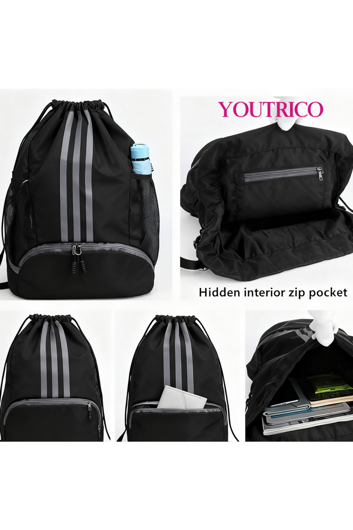 حقيبة ظهر برباط، حقيبة رياضية برباط للرجال والنساء...