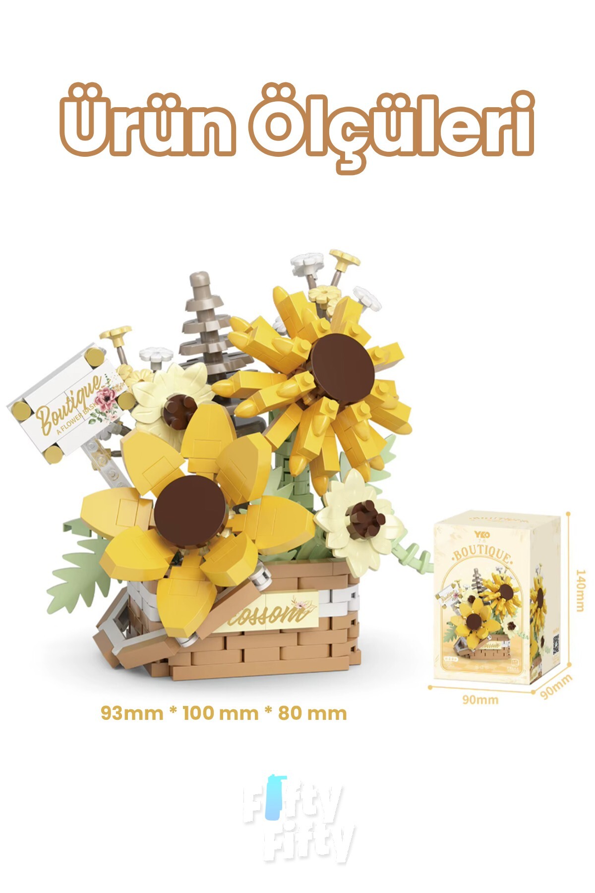 مجموعه بوتیک پانلوس: دسته‌گل کوچک ۴۹۸ تکه، مجموعه ساختنی اسباب‌بازی - Ffp1085