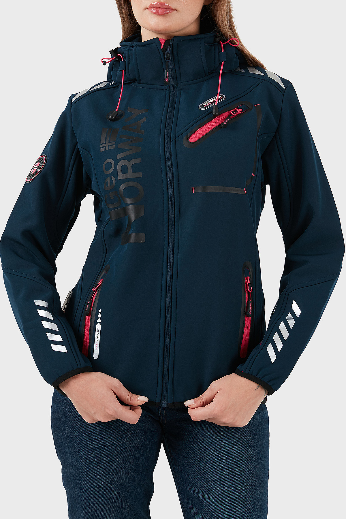 نوروی جئورفیکال کاپشن نرم ضد آب ۵۰۰۰ میلی‌متری با کلاه جداشدنی MONT REINE