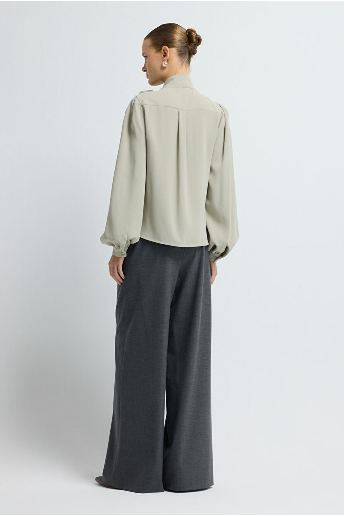 adL  Bağlama Detaylı Gömlek - Görsel 6