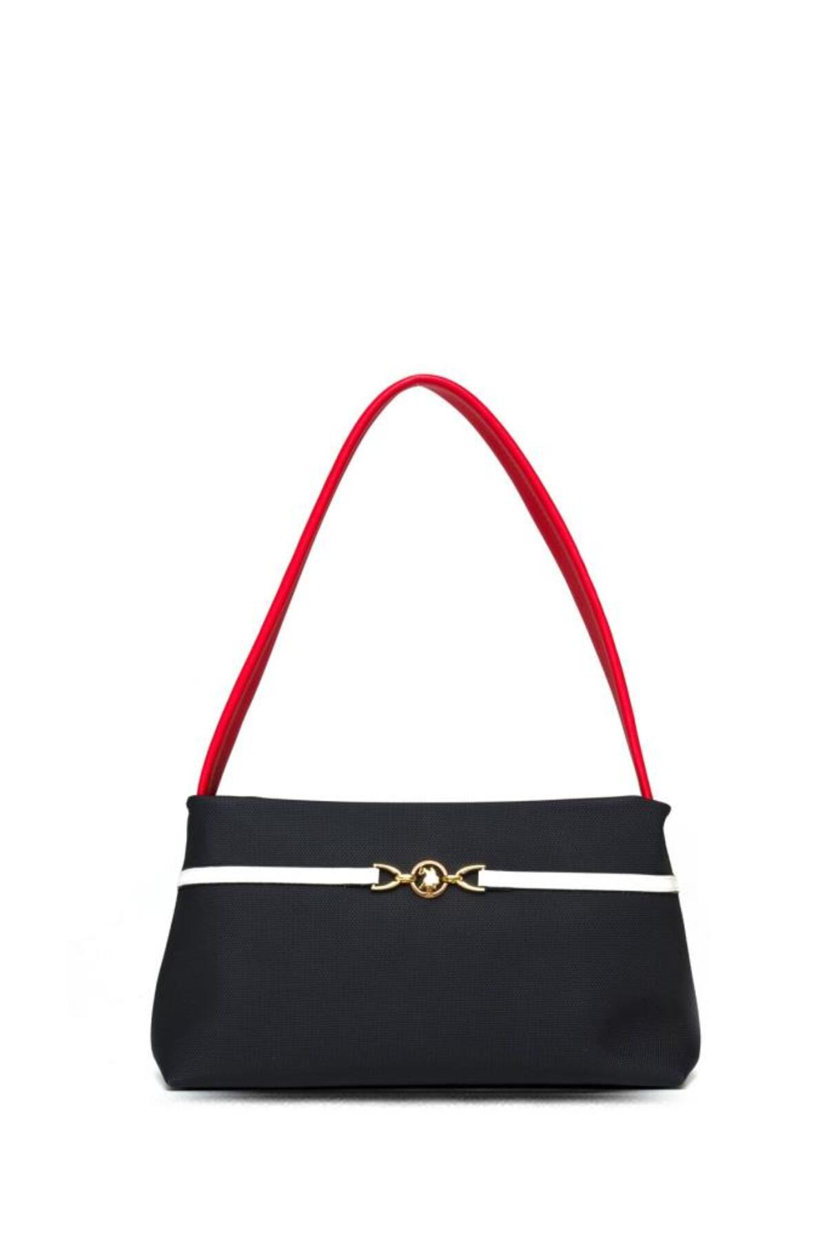 یو اس پولو کیف زنانه طرح کراس بادی سرمه‌ای-سفید-قرمز US25230