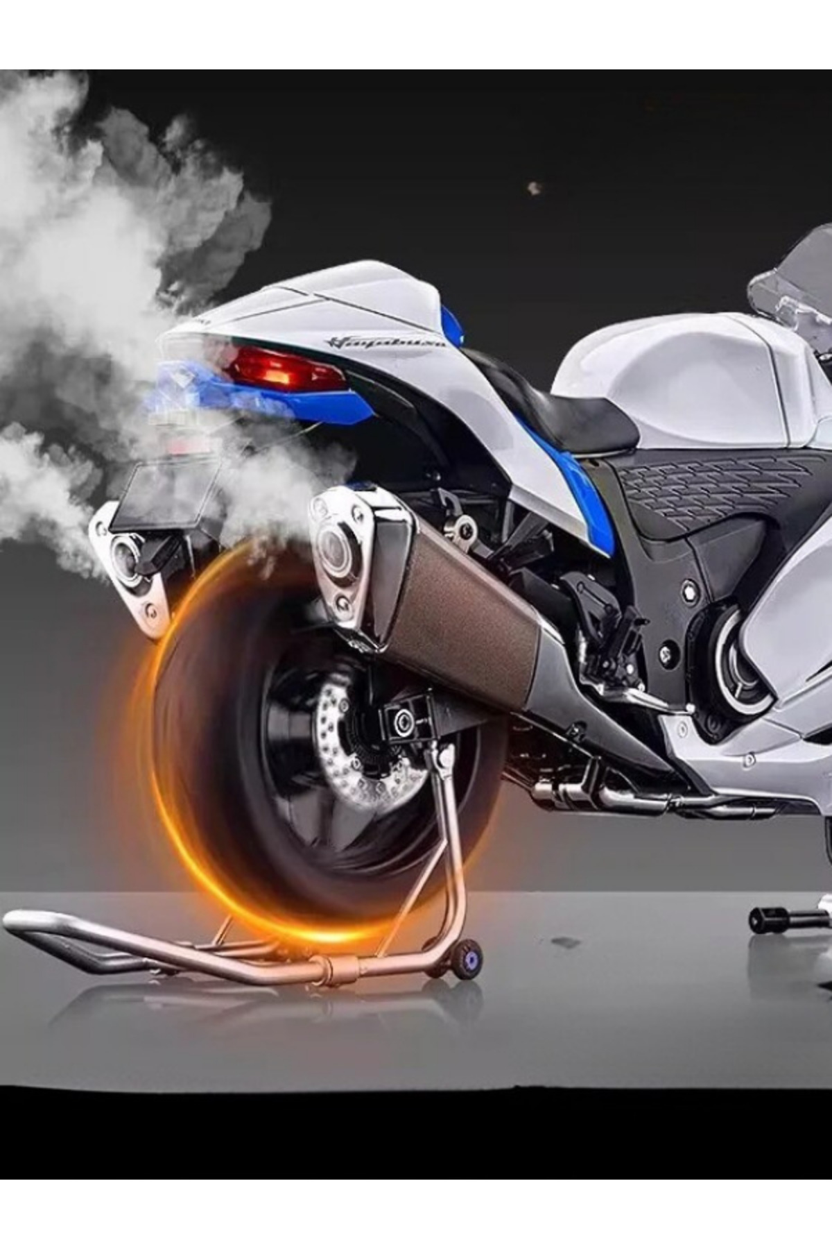 MotoGarage Suzuki Hayabusa GSX R1300 1:6 Diecast – Premium Işıklı