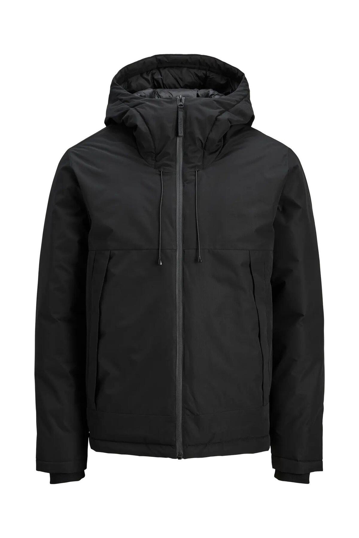 کاپشن مسدودکننده سبک JCOUNION مدل SN مشکی 12285586-BL جک اند جونز کت Jack & Jones