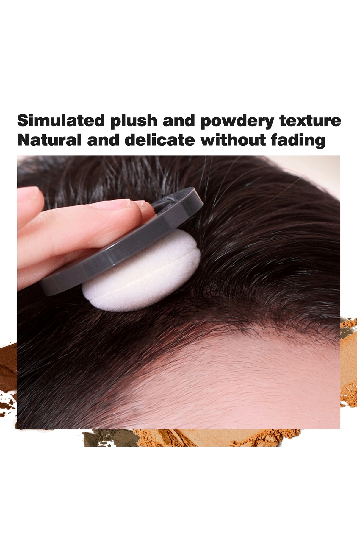 Hair Rich Saç ve Kaş Gölgelendirme Pudrası Kaş doldurma kaş farı kaş topik — مشکی 1001303030 — تصویر 7 از 8