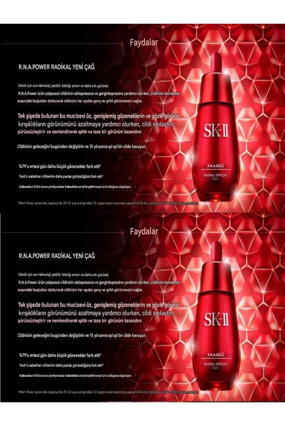 SK-II R.N.A Power Radical New Age Essence Japon Güzellik Yaşlanma
