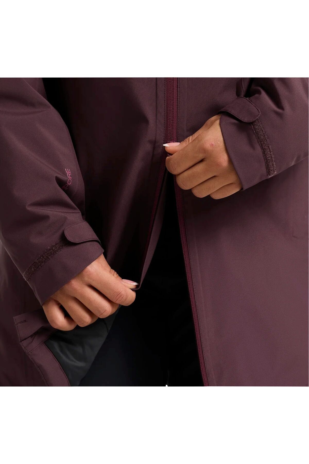 Jack Wolfskin Heidelstein Ins Kadın Mor Outdoor Ceketi KADIN OUTDOOR CEKETİ görsel 4