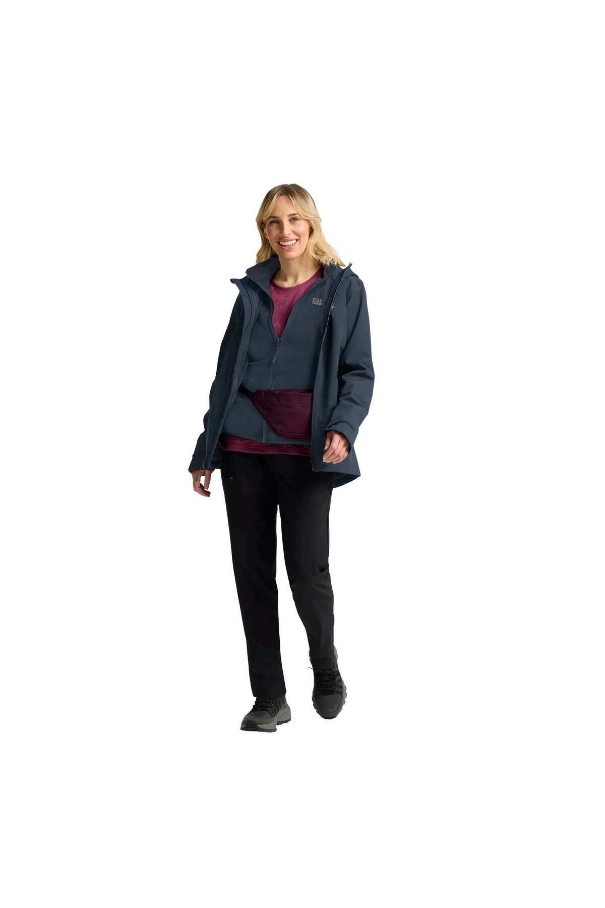 Jack Wolfskin Moonrise 3in1 Kadın Outdoor Ceketi KADIN OUTDOOR CEKETİ 1115621-C0412 görsel 5
