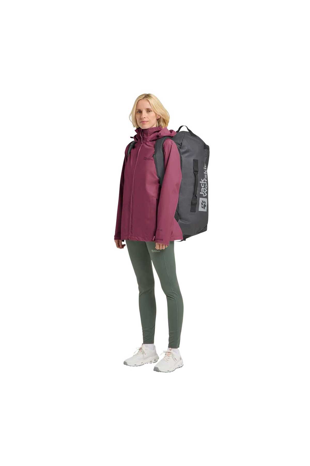 Jack Wolfskin Trailtime 2L Kadın Pembe Outdoor Ceketi KADIN OUTDOOR CEKETİ A63902 görsel 2