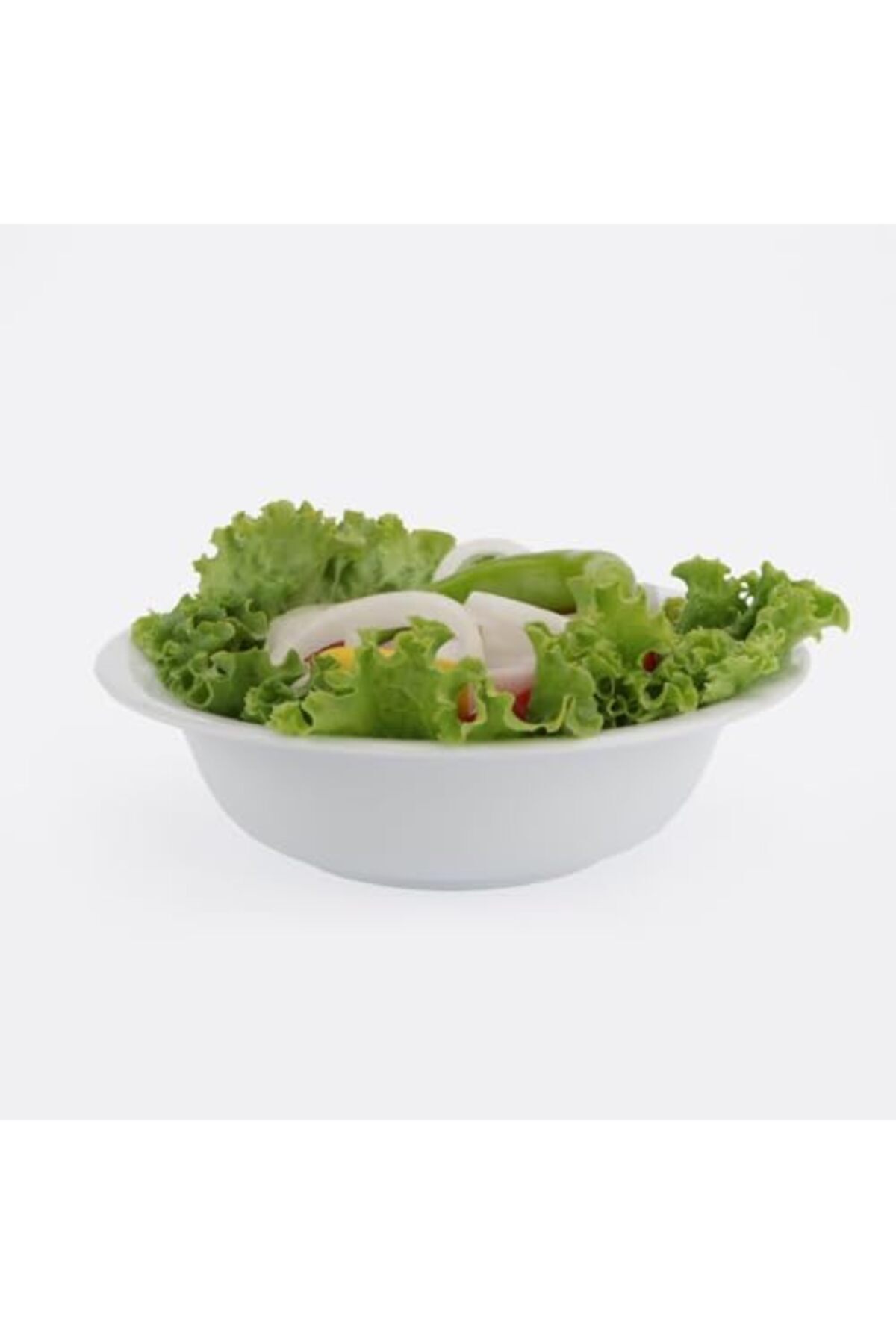 STOREMAX Porselen Salata Kasesi Çok Amaçlı Sunum Tabağı 23 cm Porselen Kase Beyaz Kase 1200752