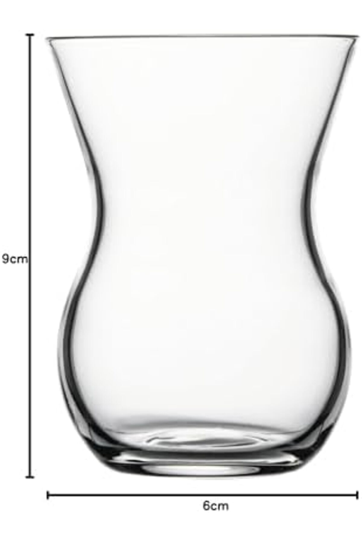 Yıldızan Tree_ Beykoz 6 Parça Cam Çay Bardağı, Şeffaf, 145 cc _yole 1162043