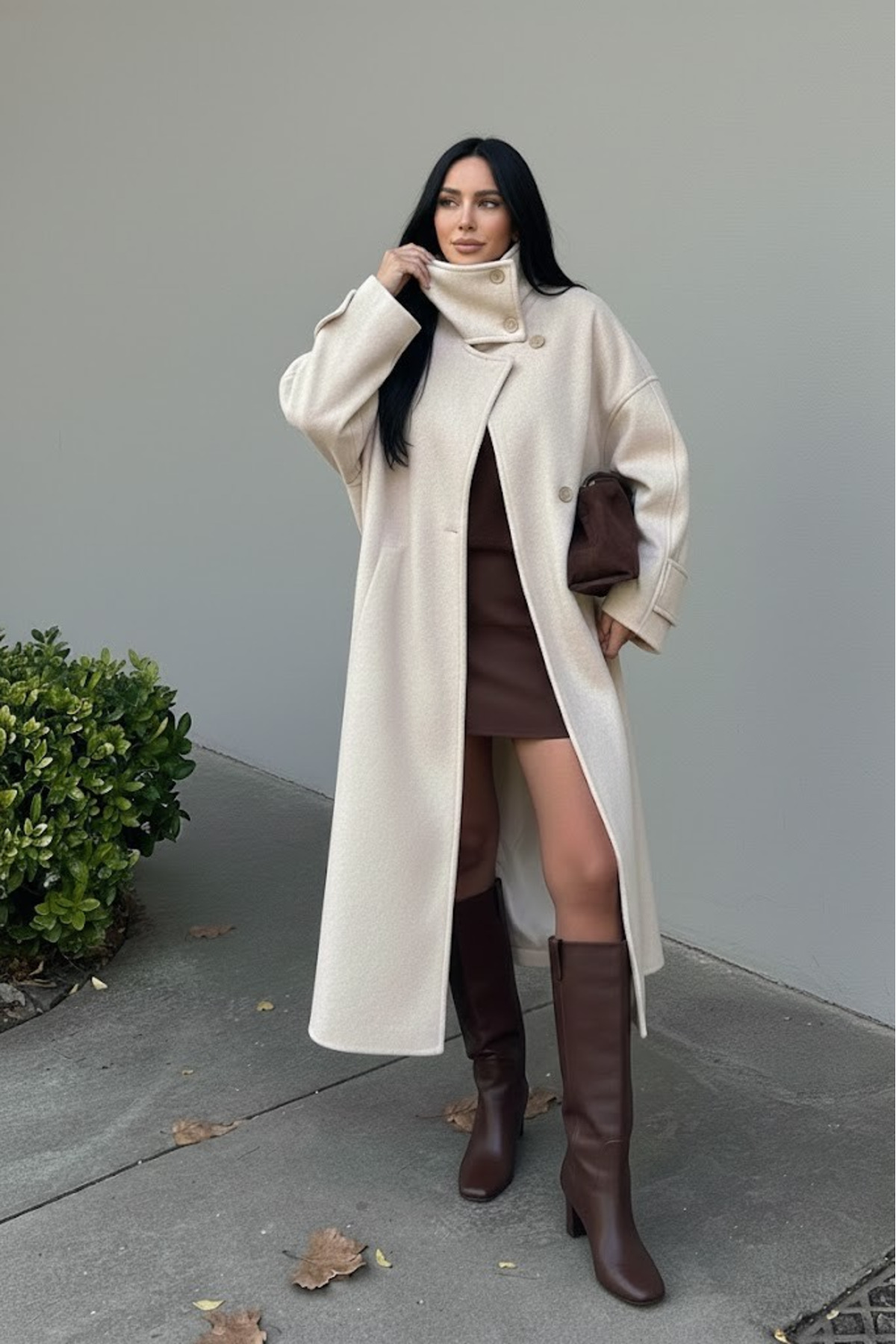 My Blog Stone Vittoria Mantel mit Knopfkragen – 2511