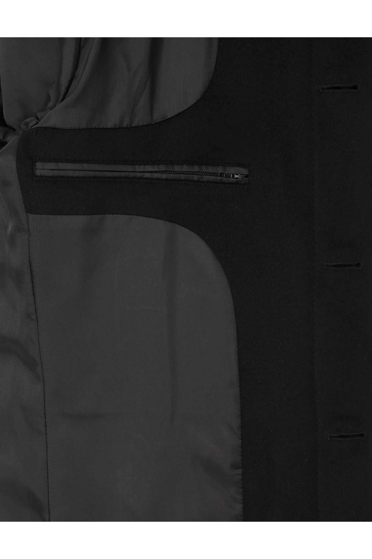 Pierre Cardin  Siyah Slim Fit Yün Karışımlı Palto 50314214-VR046 - Görsel 6