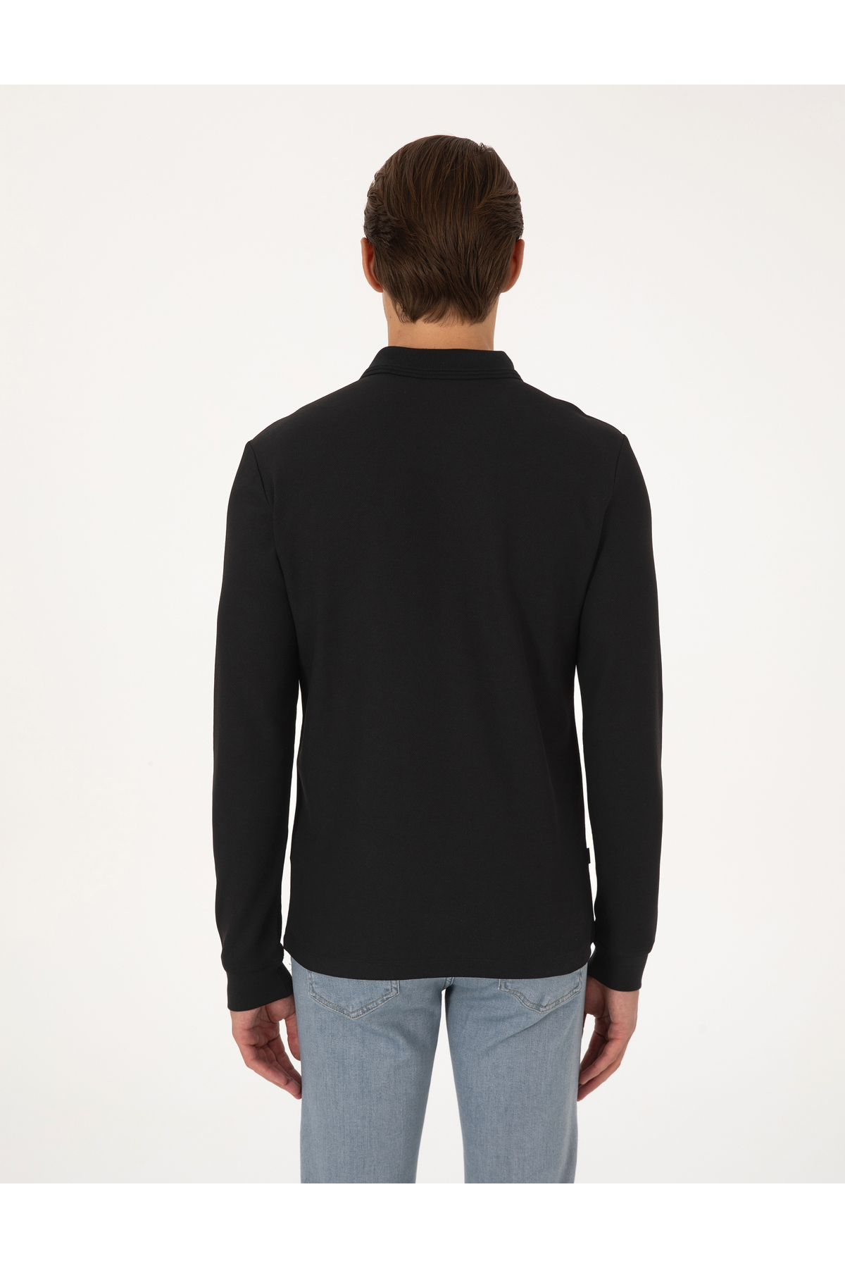 Pierre Cardin Siyah Slim Fit Sweatshirt 50311678-VR046 görsel 5