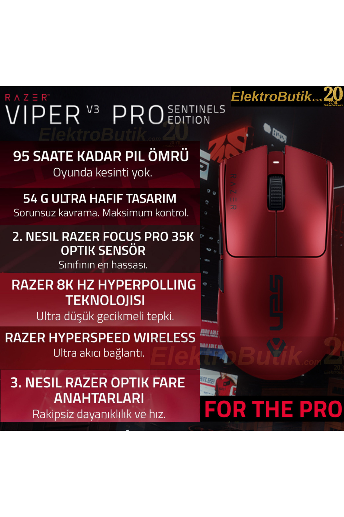 RAZER Viper V3 PRO Sentinels Edition RZ01-05120400-R3M1 Ultralight