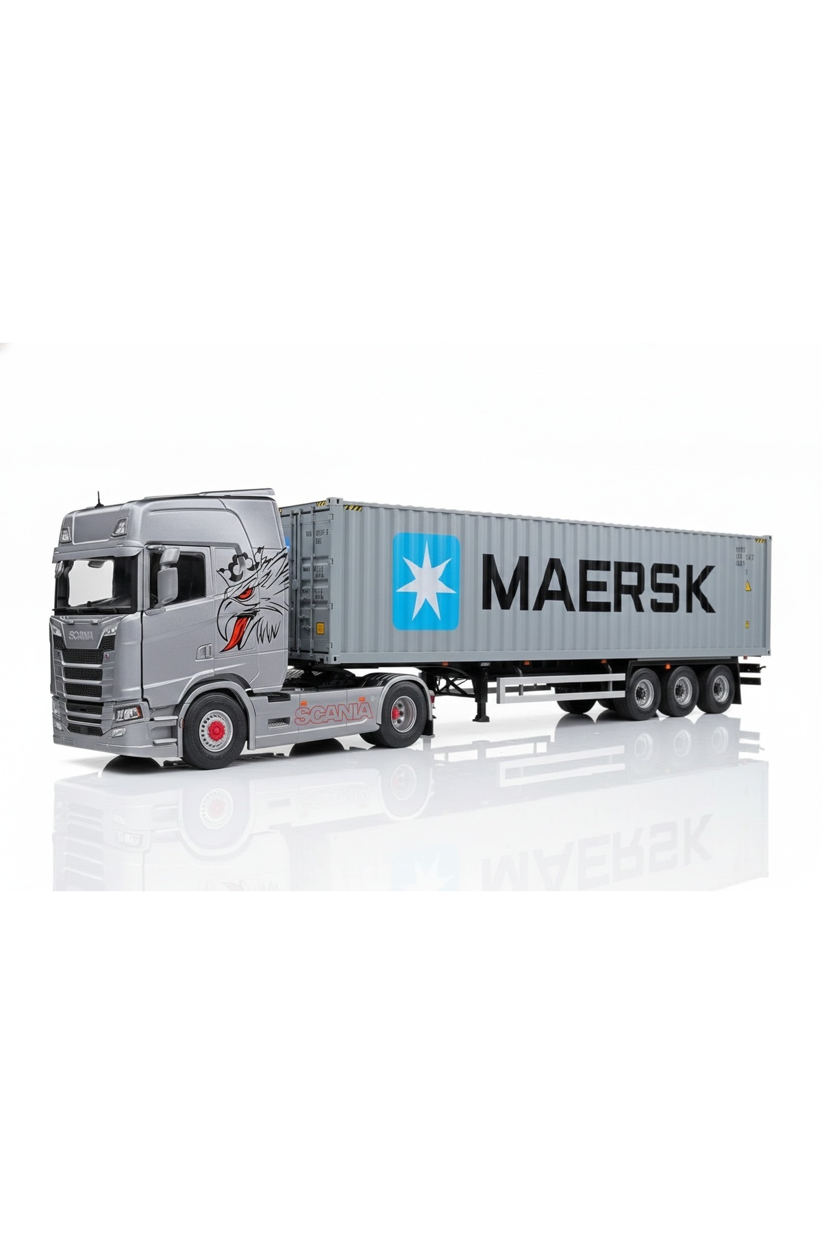 SCOWETTO 1/32 Ölçek Scania R Serisi Maersk Konteynerli Diecast