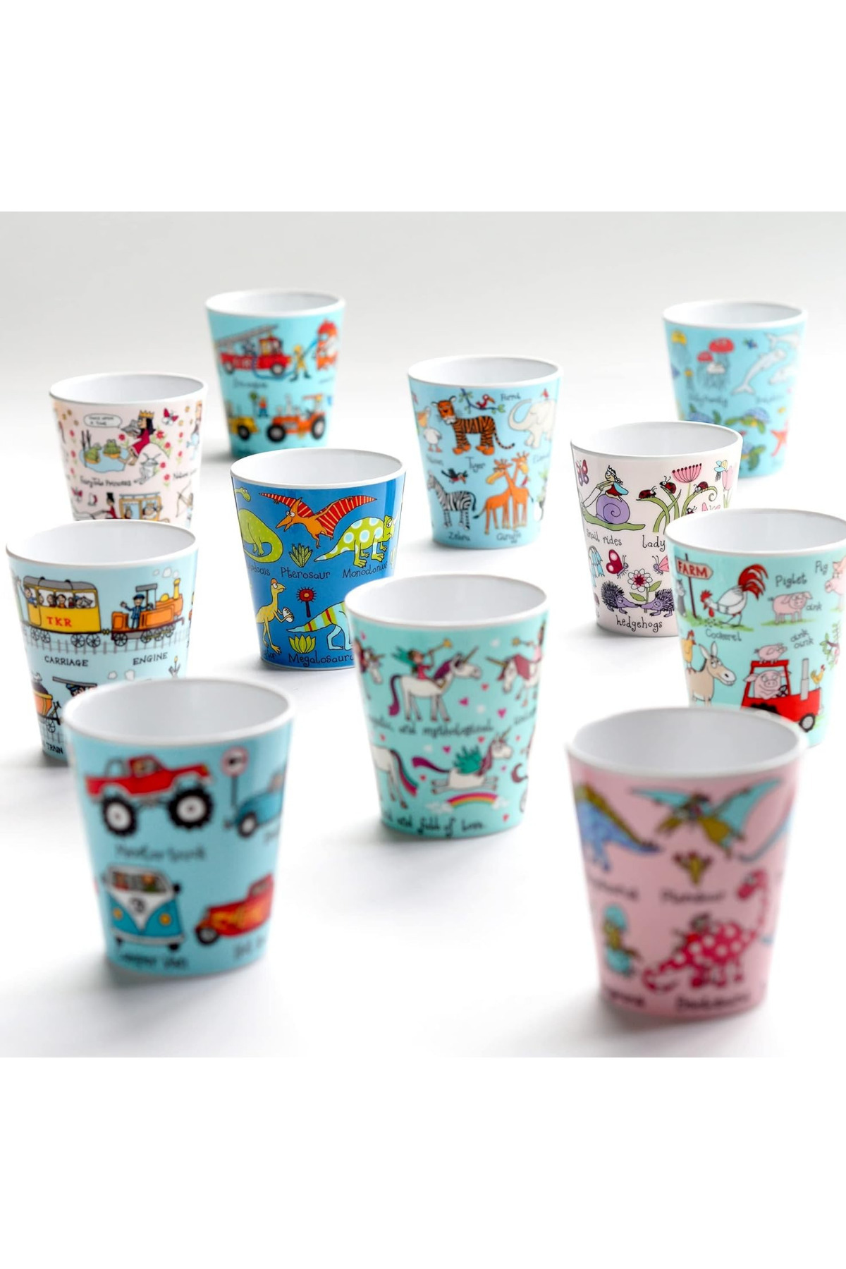 Tyrrell Katz 2'li Melamin Alıştırma Bardağı (Jungle & Train) fotoğrafı 5 (önizleme)