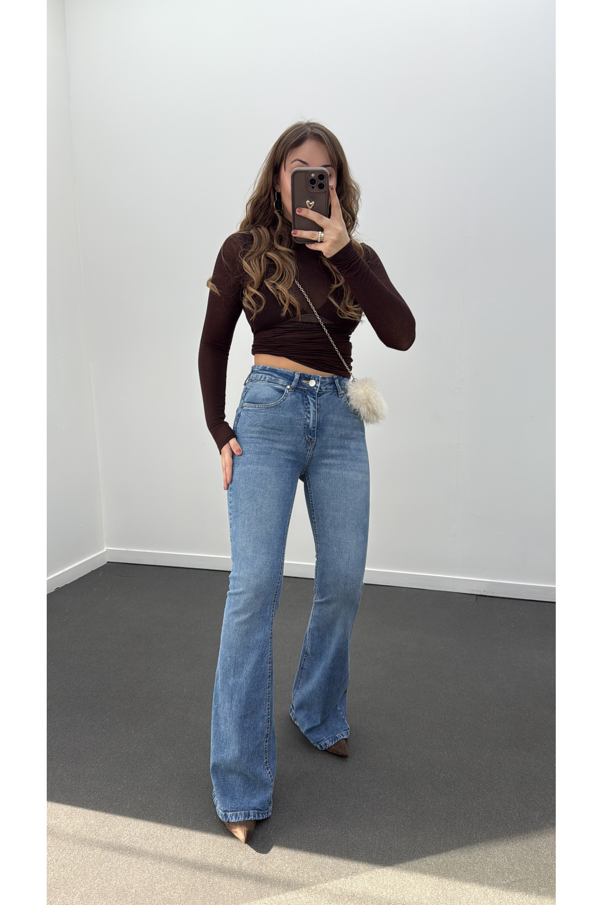 Narferita  Boenos Toparlayıcı Yüksel Bel Jeans - Görsel 2