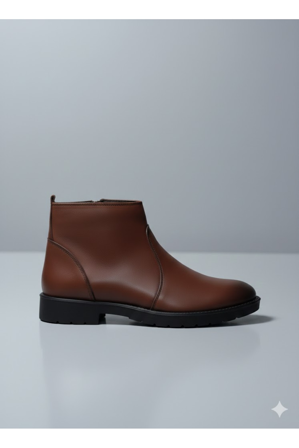 BESS SHOES  Hakiki Deri Bağcıksız Erkek Bot | Ortapedik, Su Geçirmez, Kaymaz Taban, Kışlık Rahat Bot - Görsel 3