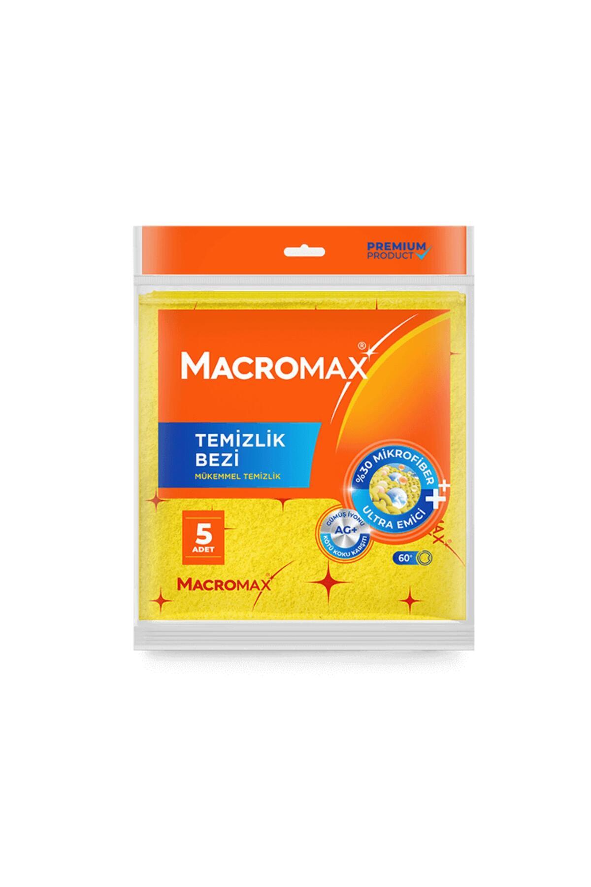 MACROMAX - TEMİZLİK BEZİ 34X35CM 5 ADETLİ 1 PAKET
