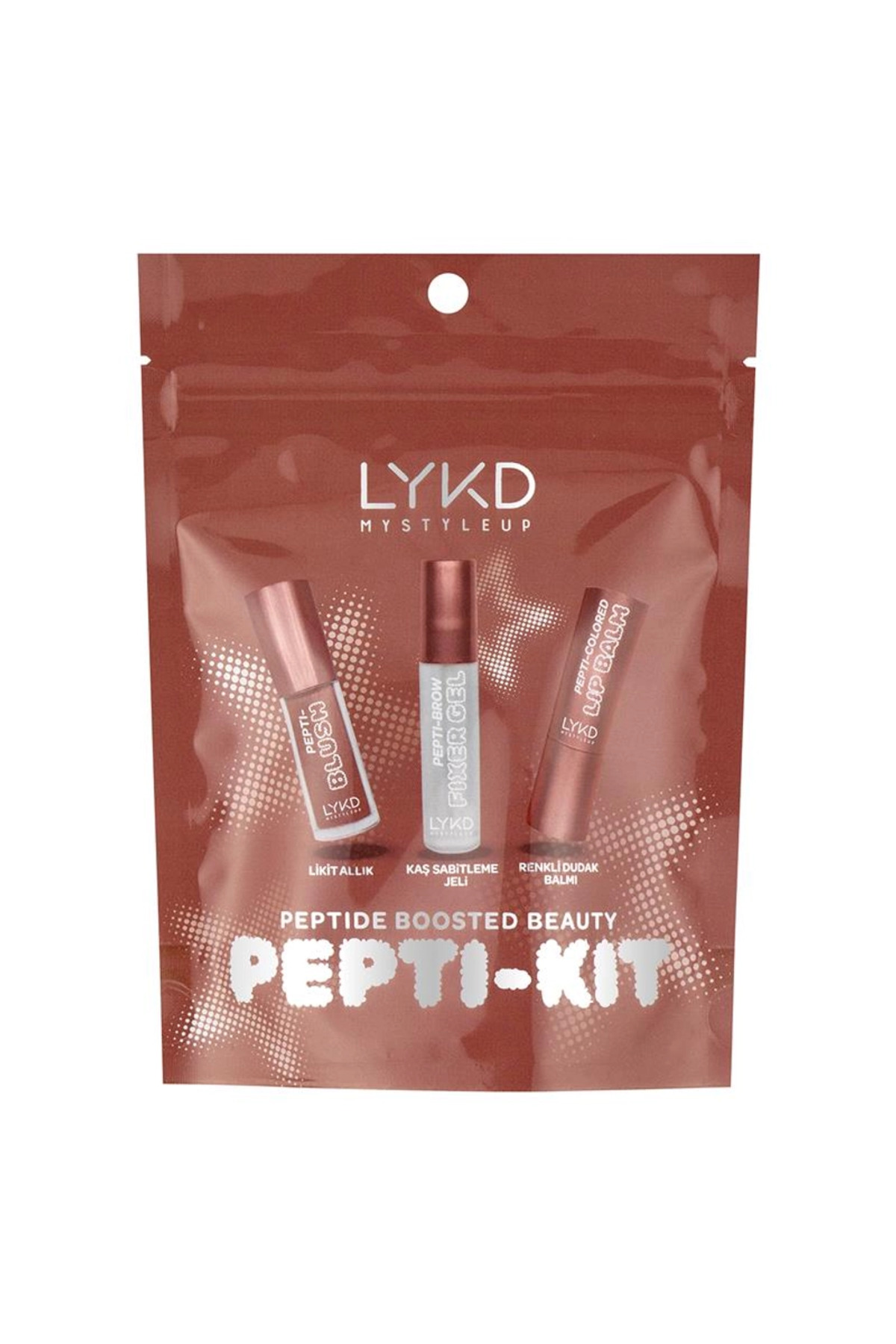 lykd Peptide Boosted Beauty Pepti-Kit (Likit Allık & Kaş Sabitleme Jeli & Renkli Dudak Balmı) - Fiyatı, Yorumları