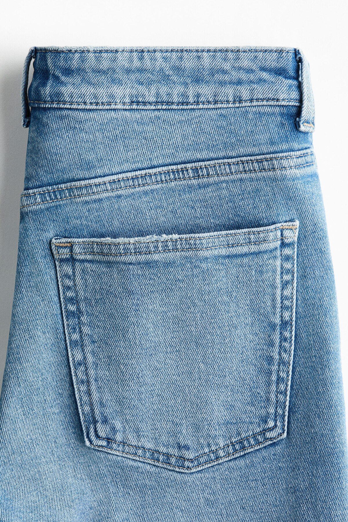 H&M Slim Straight High Ankle Jeans görsel 8