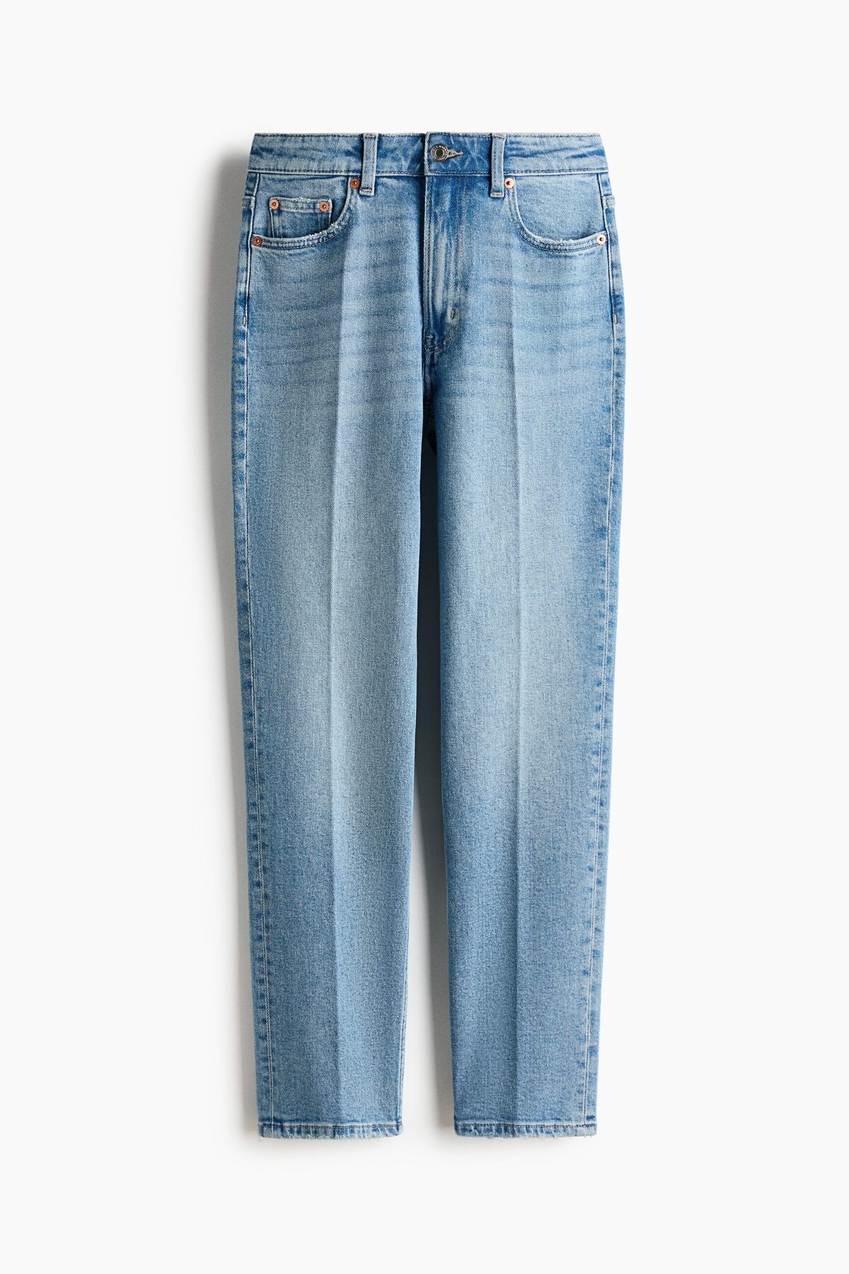 H&M Slim Straight High Ankle Jeans görsel 5