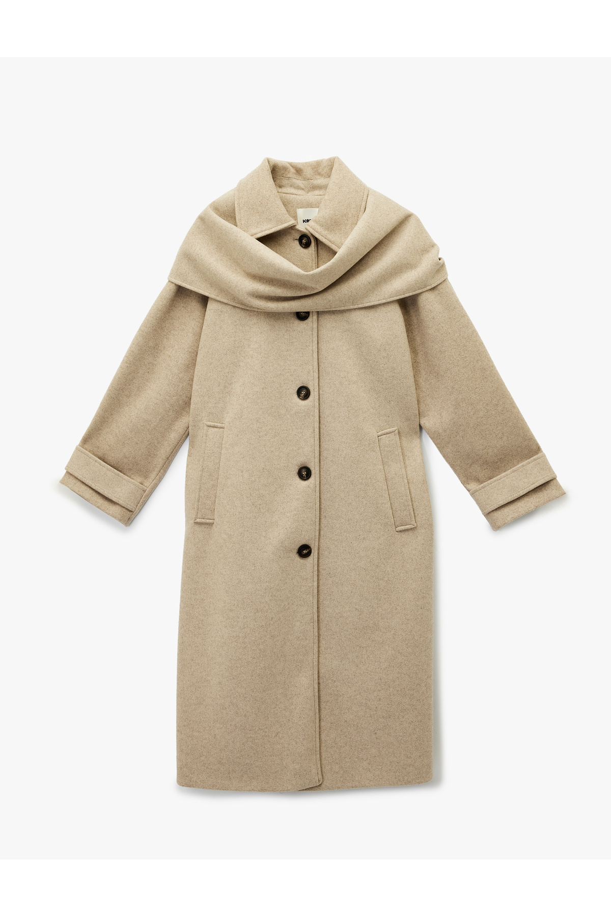 Koton Atkılı Kaban Kaşe Düğmeli Cepli Uzun Kollu