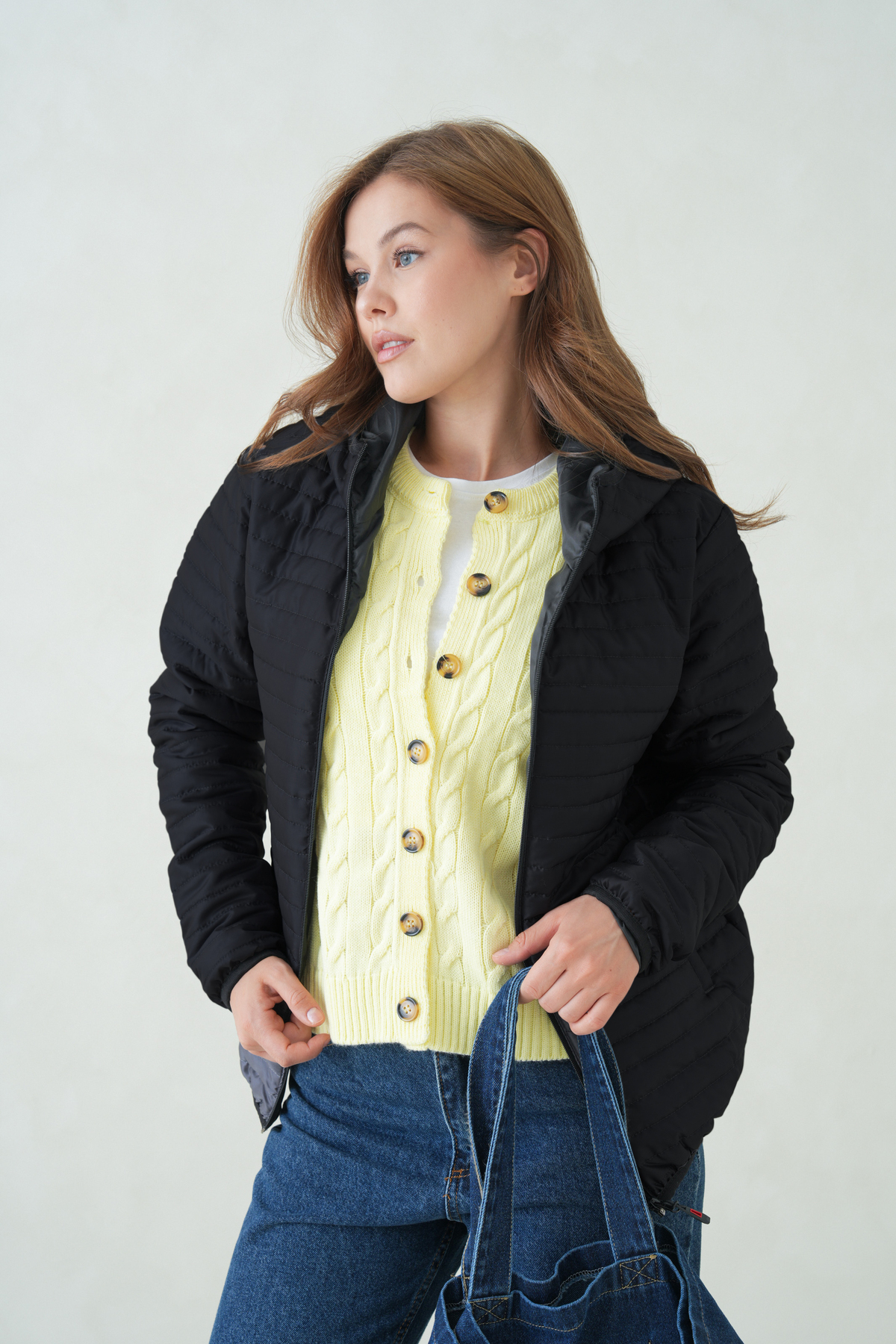 D1fference Dámská sportovní nafukovací bunda s kapucí, ultra lehká, s vnitřní...