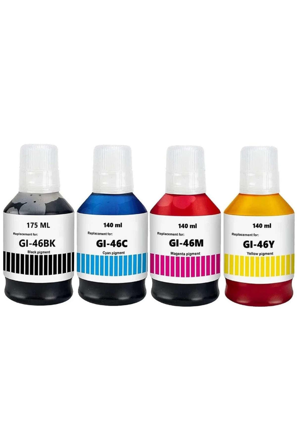 TecHarbor Canon Maxify GX6040,GX6050,GX7040,GX7050,GX7055 Yazıcılara Uyumlu GI-46 Muadil Mürekkep