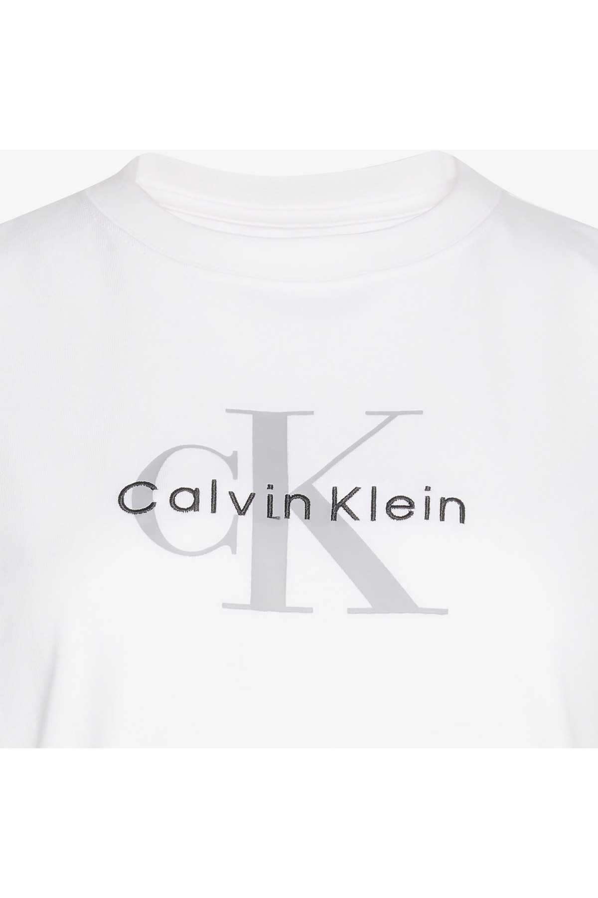 Calvin Klein Hero Classic Monologo Kadın Beyaz T-Shirt görsel 6