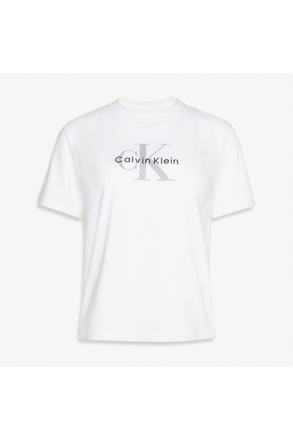 Calvin Klein Hero Classic Monologo Kadın Beyaz T-Shirt görsel 4