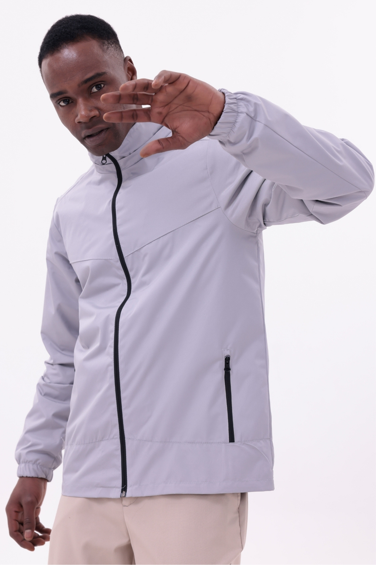 freemen  Erkek Taş Çıkarılabilir Kapşonlu Yağmurluk Mont