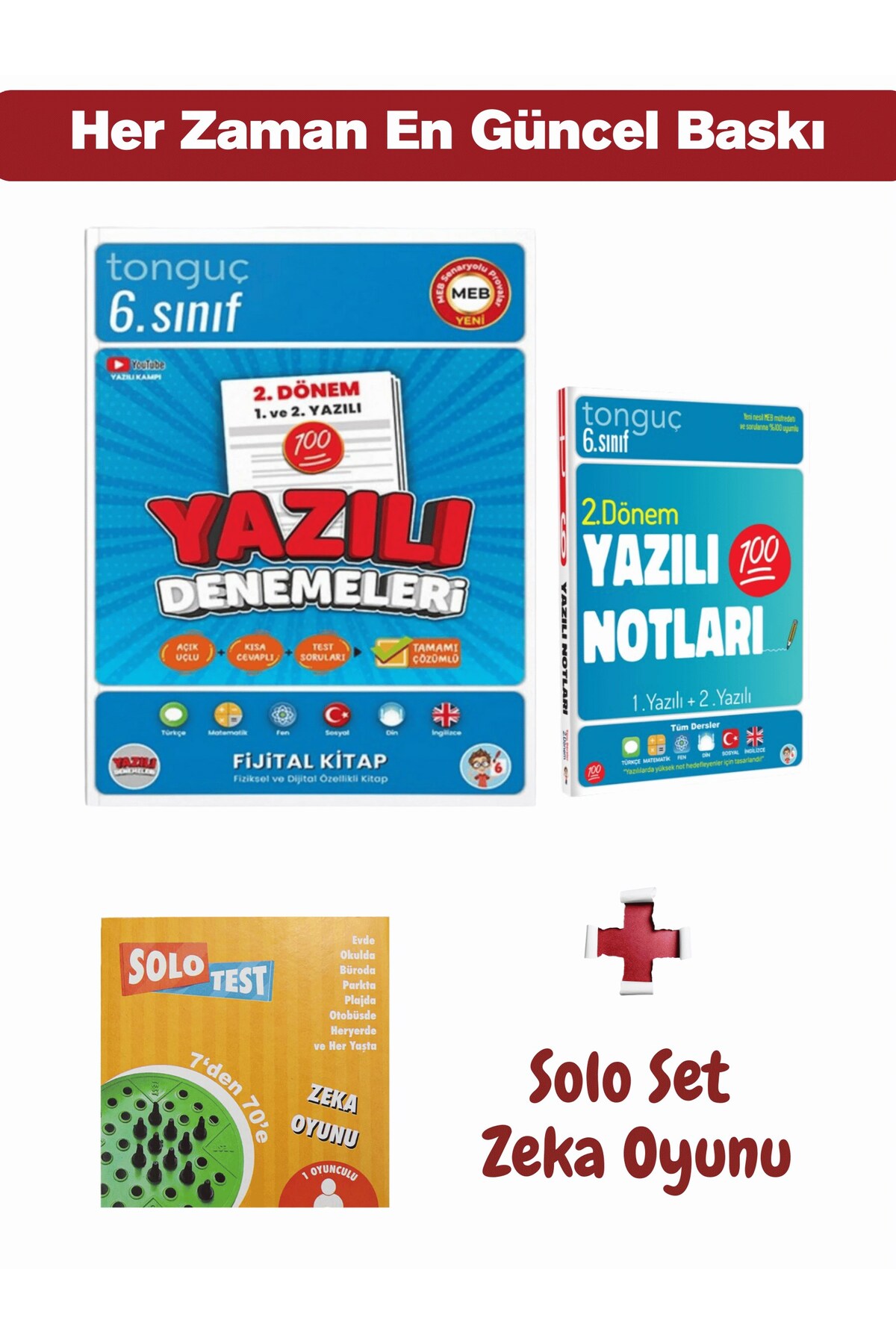 Tonguç Yayınları 6. Sınıf Yazılı Notları ve Denemeleri 2. DÖNEM +