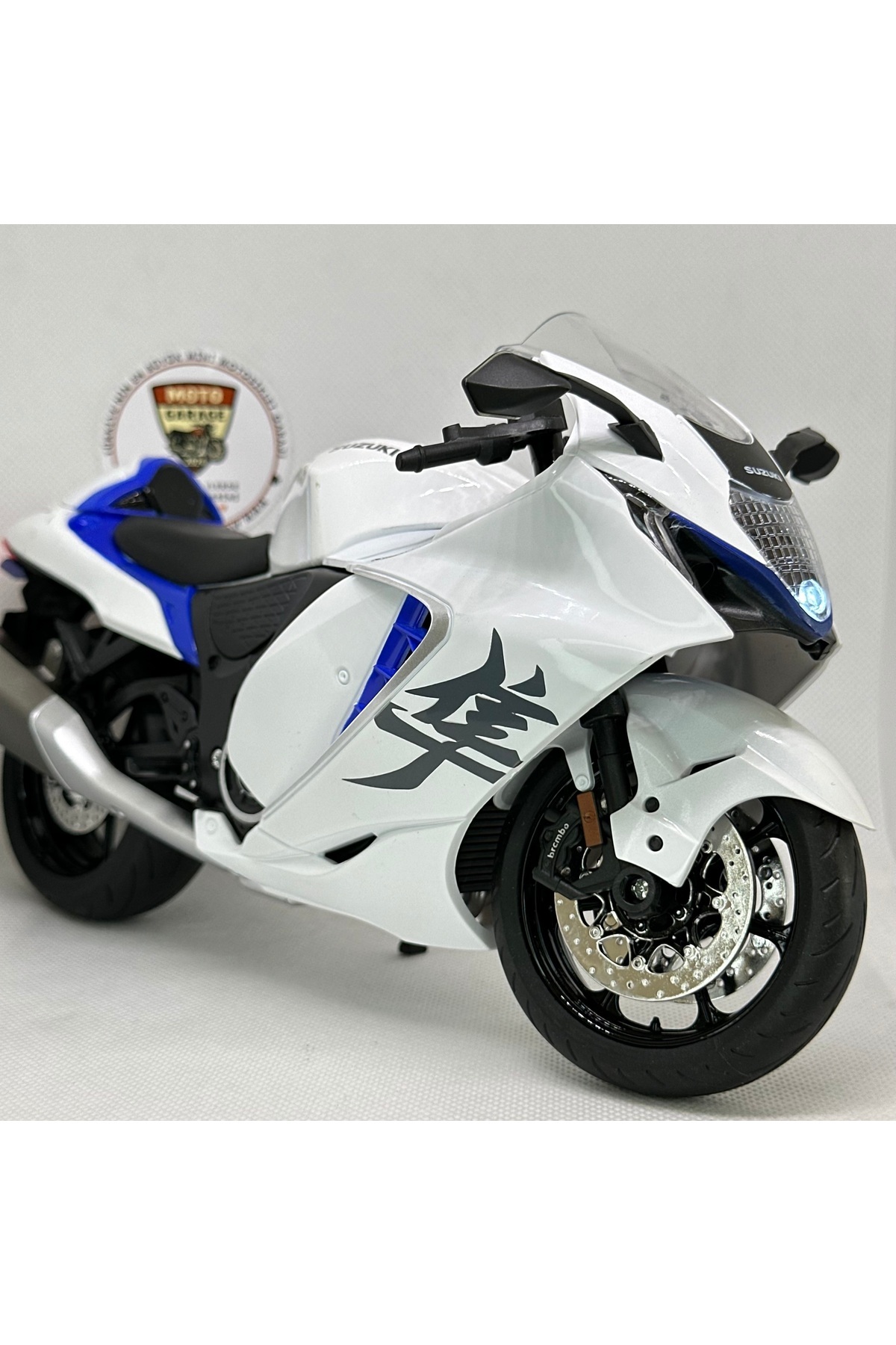 MotoGarage Suzuki Hayabusa GSX R1300 1:9 Diecast – Premium Işıklı