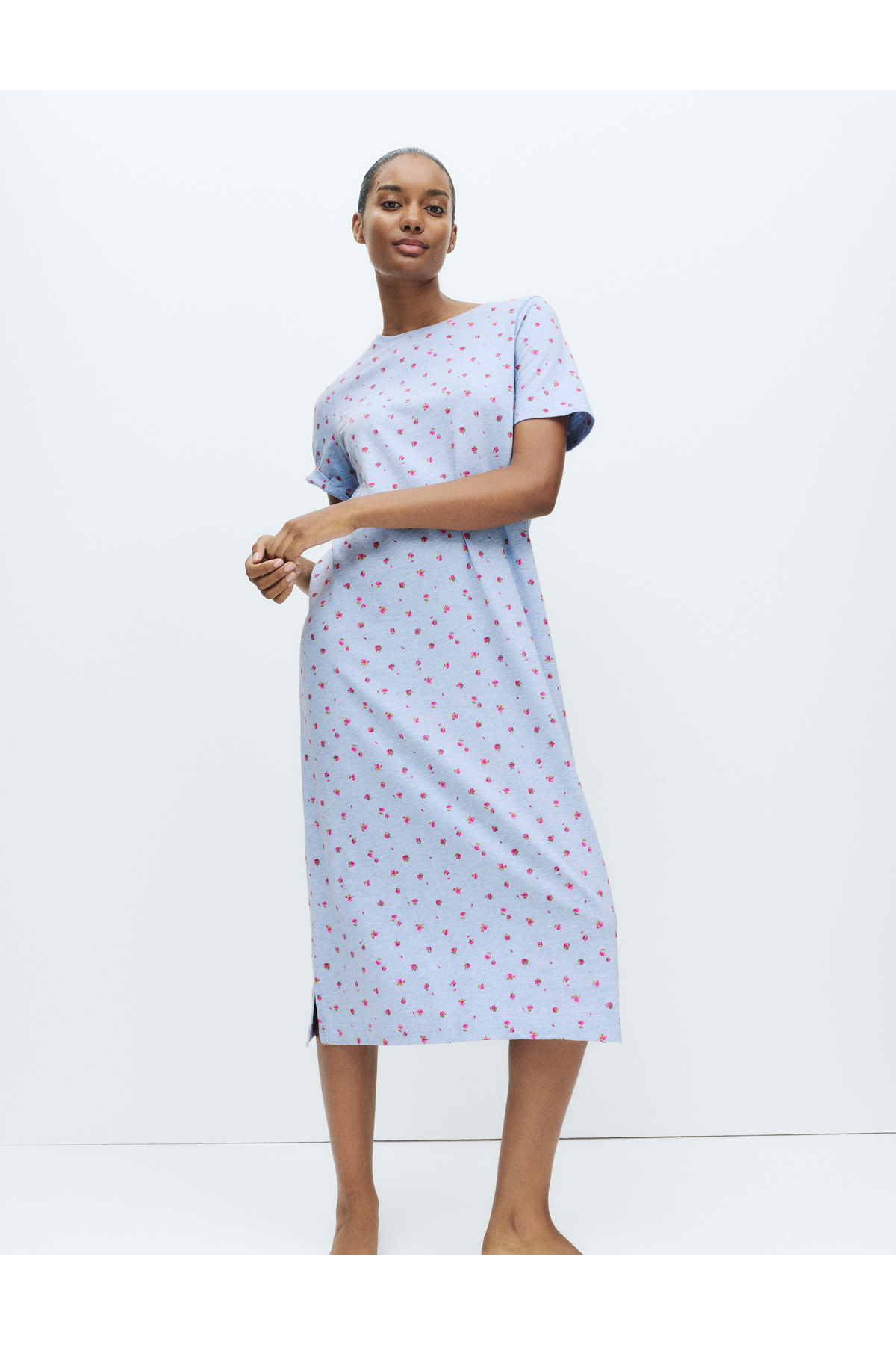 Marks & Spencer Cool Comfort Baskılı Uzun Gecelik