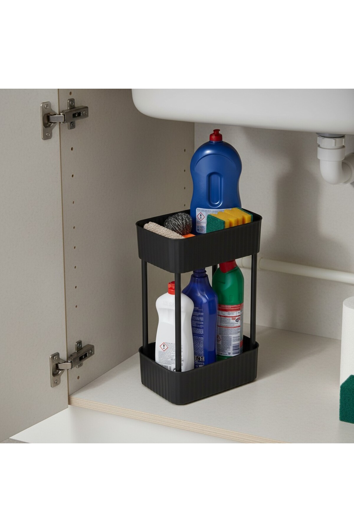 ELİTE - 2 Tier Multi-Purpose Practical Kitchen And Bathroom Organizer Organizer (WITHOUT WHEEL)