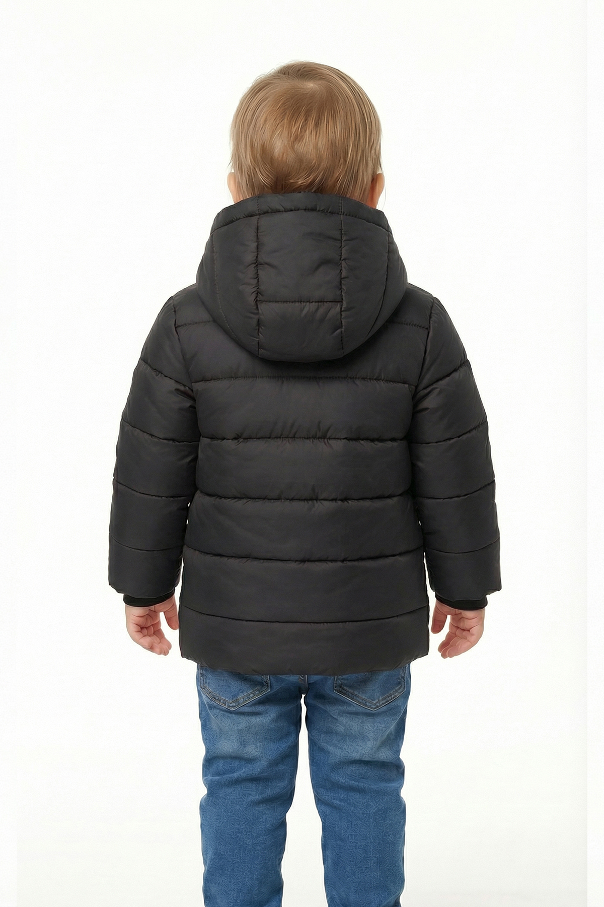 D1fference Erkek & Kız Bebek Şişme Mont Sıcak Tutan Dolgu İçi Kürklü Su İtici ve Rüzgar Geçirmez Kapüşonlu Mont fotoğrafı 2 (önizleme)