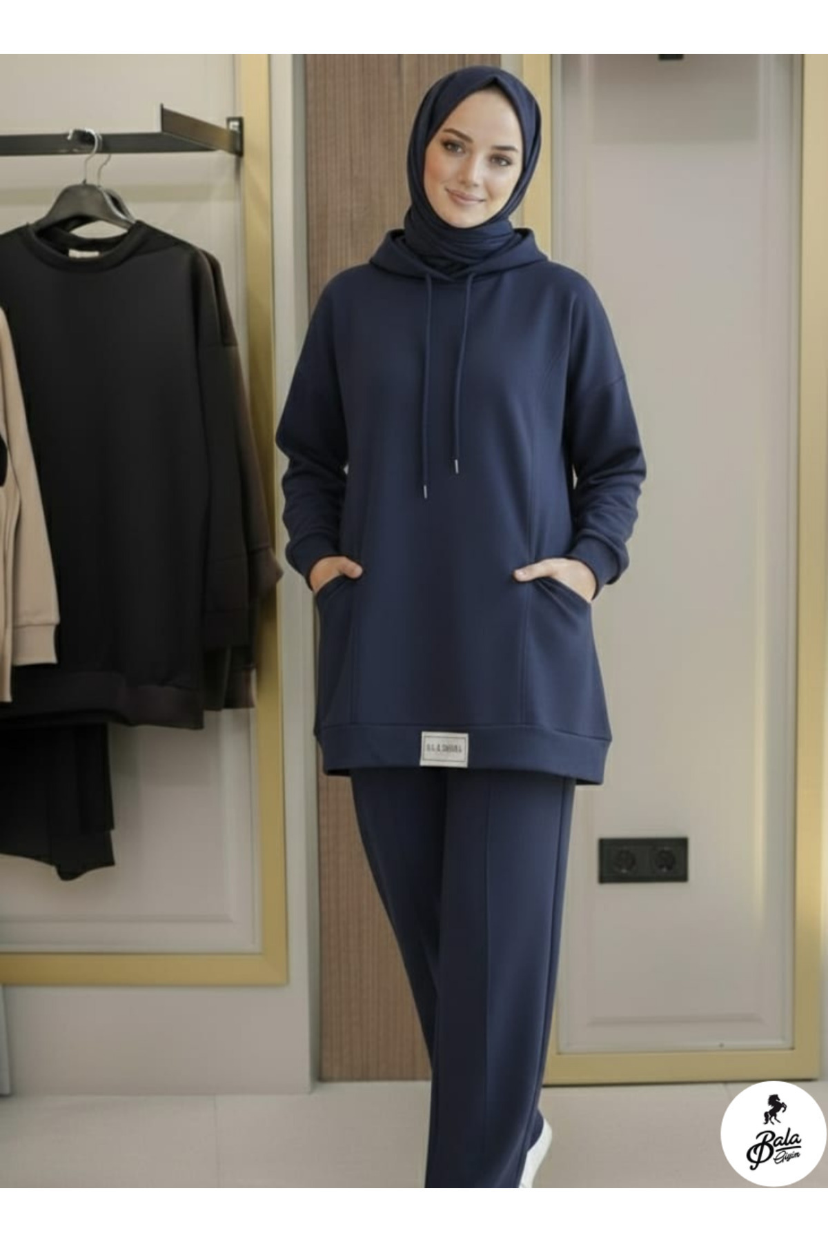 Bala Giyim Kadın Kapüşonlu Alt Üst Takım